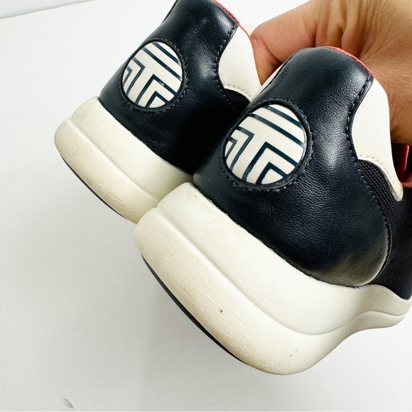 Tory Burch navy blue and red sneaker - Picture 8 of 11